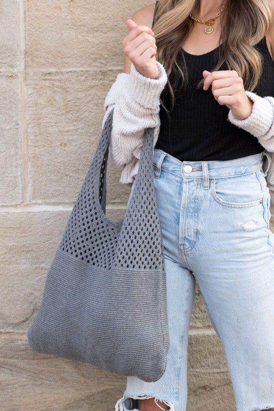 Soft Knit Hobo Bag - us.meeeshop