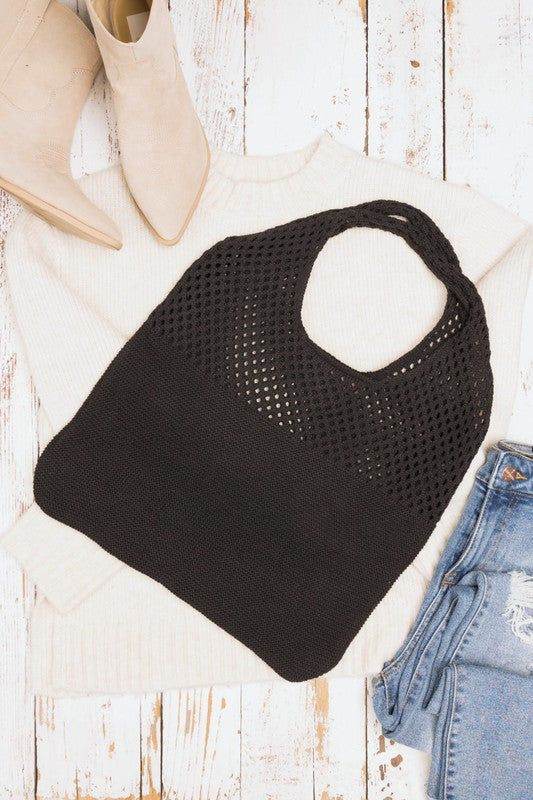 Soft Knit Hobo Bag - us.meeeshop