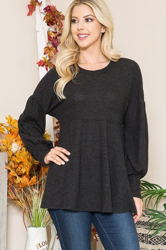 Women's Soft Knit Babydoll - us.meeeshop