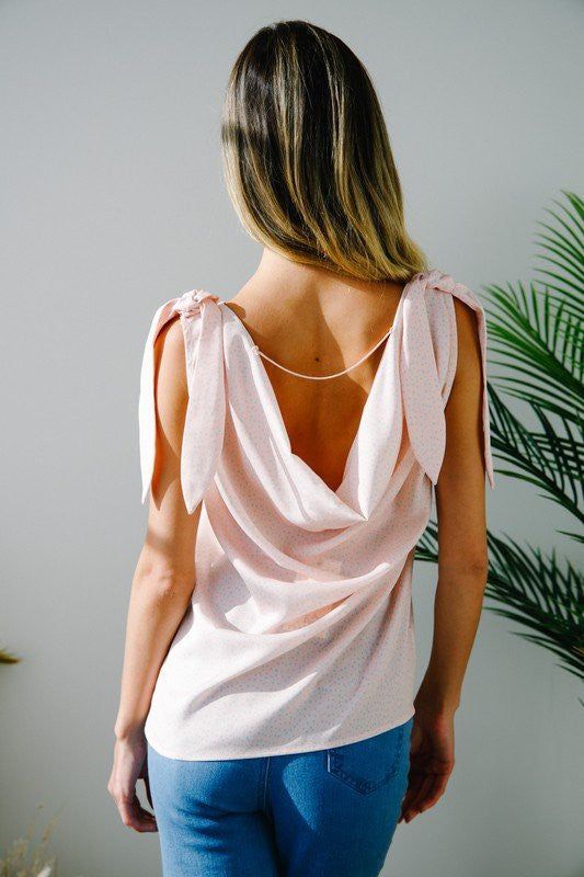 Solid V-Neck Sleeveless Top - us.meeeshop