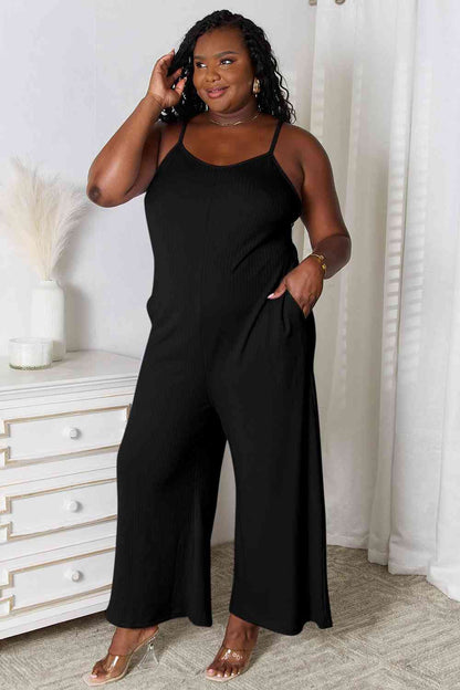 Spaghetti Strap V-Neck Jumpsuit us.meeeshop - 