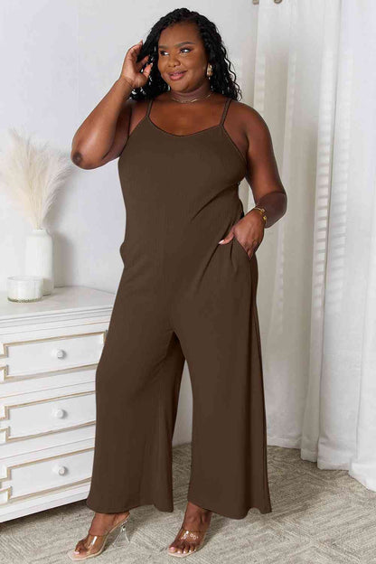 Spaghetti Strap V-Neck Jumpsuit us.meeeshop - 