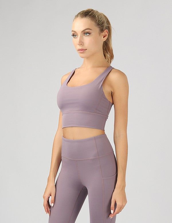 Women's Strappy Back Active Crop Top - us.meeeshop