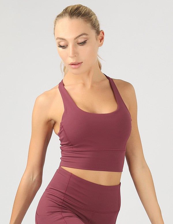 Women's Strappy Back Active Crop Top - us.meeeshop