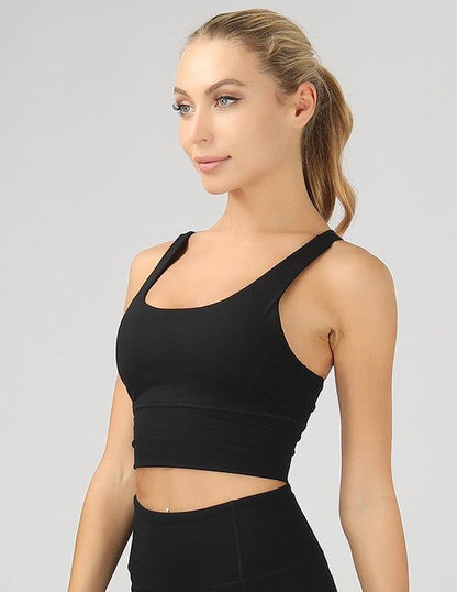 Women's Strappy Back Active Crop Top - us.meeeshop