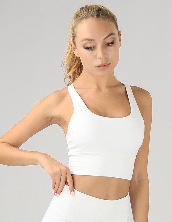 Women's Strappy Back Active Crop Top - us.meeeshop