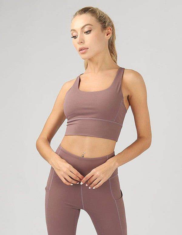 Strappy Back Active Crop Top - us.meeeshop