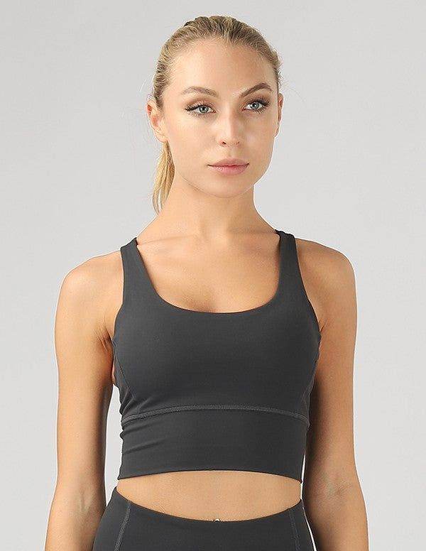 Strappy Back Active Crop Top - us.meeeshop