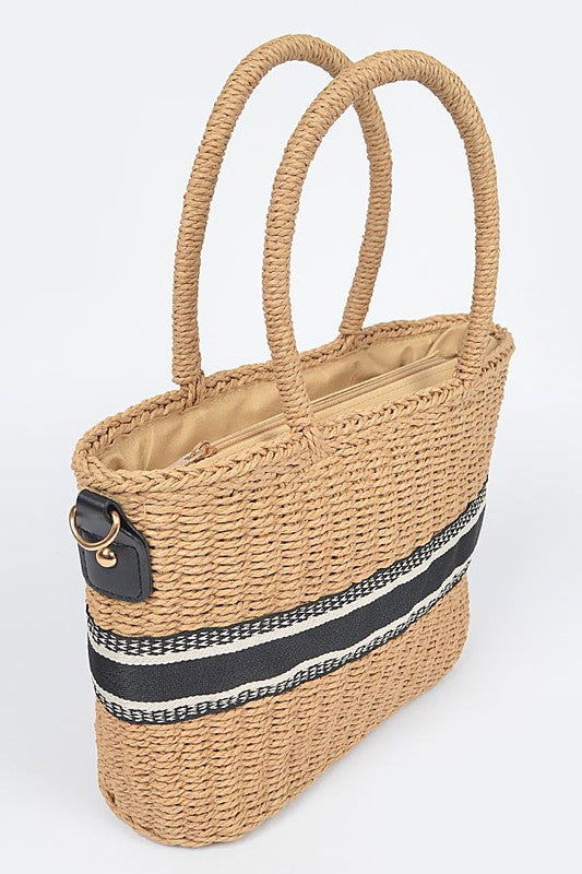 Straw Convertible Basket Tote us.meeeshop - 