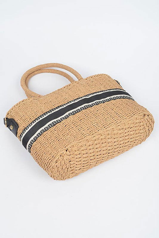 Straw Convertible Basket Tote us.meeeshop - 