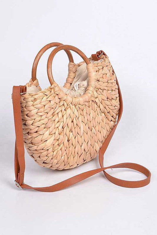 Straw Weaved Swing Clutch us.meeeshop - 