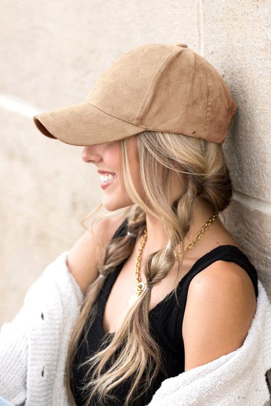 Suede Boyfriend Ball Cap Hat us.meeeshop - Hats