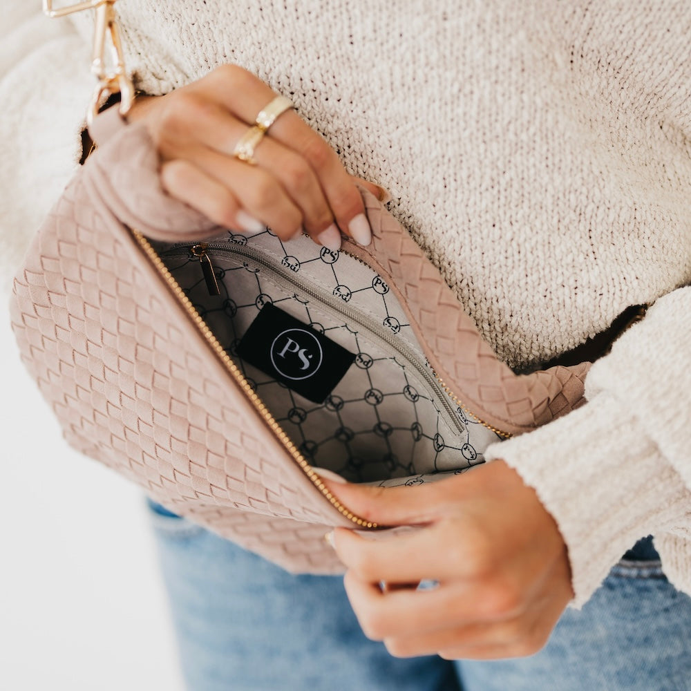 Suede Westlyn Woven Bum Bag