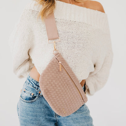 Suede Westlyn Woven Bum Bag