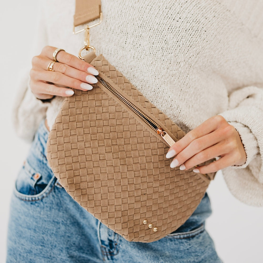 Suede Westlyn Woven Bum Bag