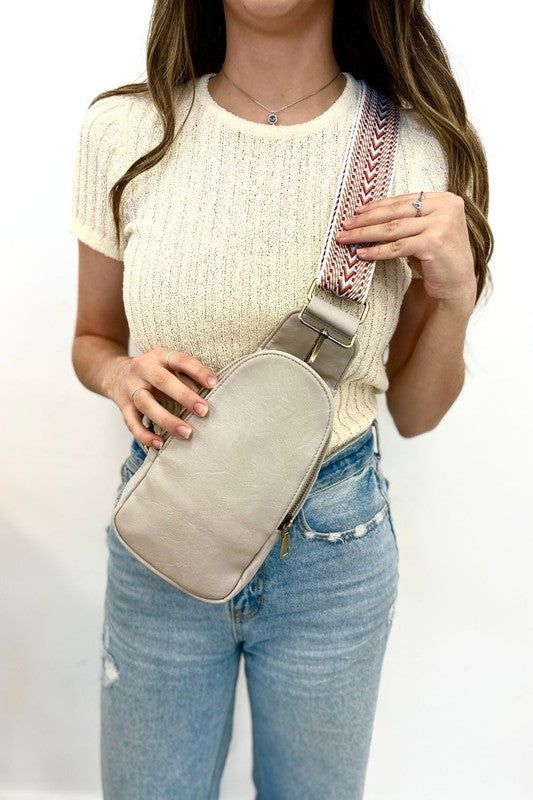 Sutton Sling Crossbody With Woven Strap us.meeeshop - 