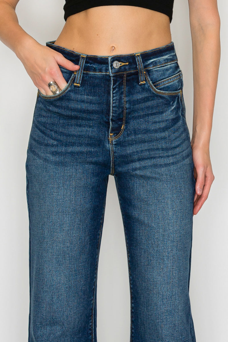 leilani tummy control Leilani Tummy Control High Rise Holly Flare Jeans view 17 (bottom) - shop at us.meeeshop