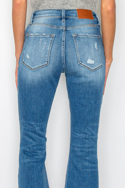 stellar high rise Stellar High Rise Flare Jeans view 16 (bottom) - shop at us.meeeshop