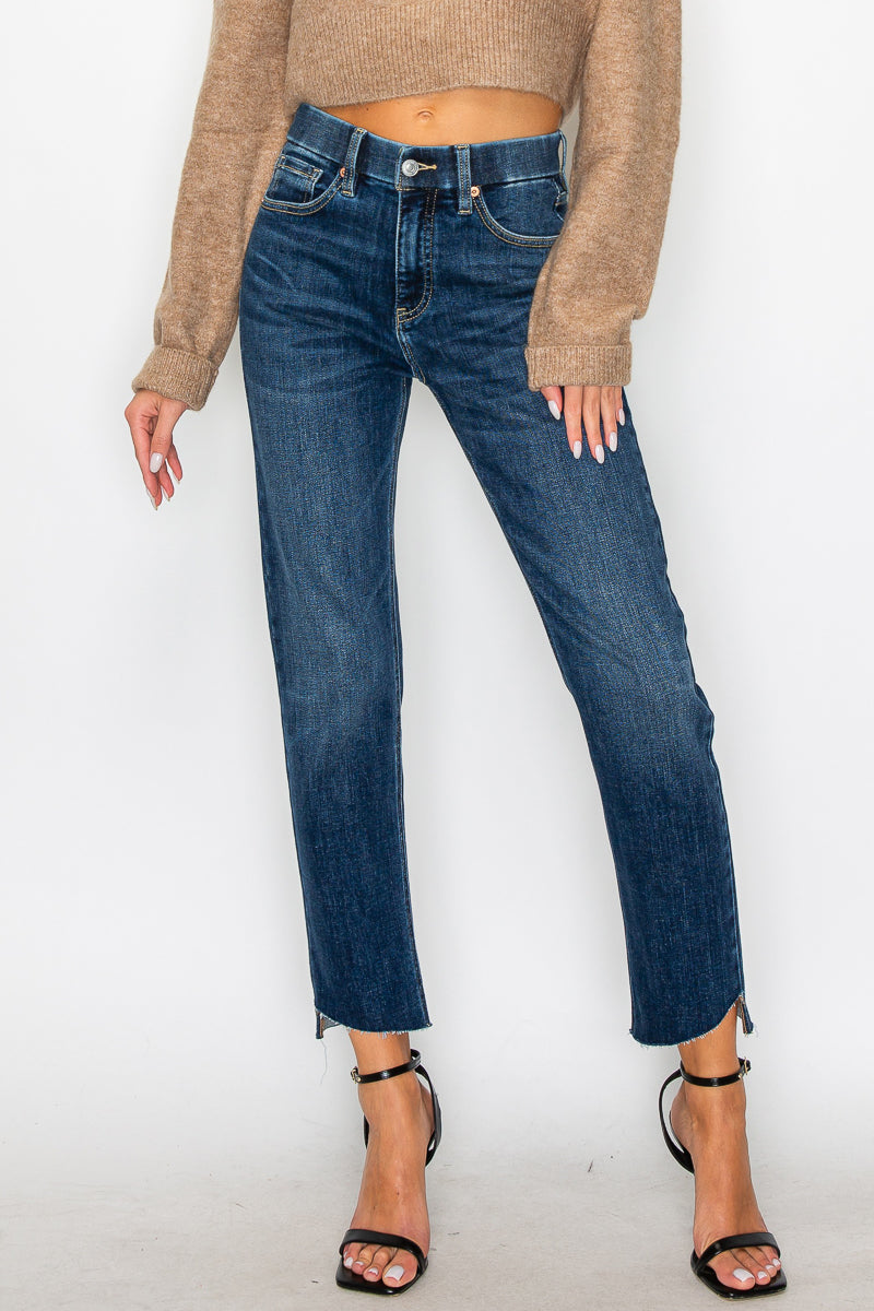 francesca tummy control Francesca Tummy Control High Rise Straight Jeans view 14 (bottom) - shop at us.meeeshop