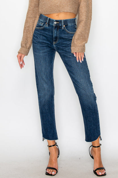 francesca tummy control Francesca Tummy Control High Rise Straight Jeans view 14 (bottom) - shop at us.meeeshop
