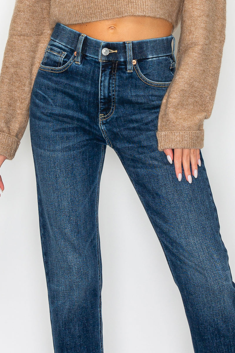 francesca tummy control Francesca Tummy Control High Rise Straight Jeans view 13 (bottom) - shop at us.meeeshop