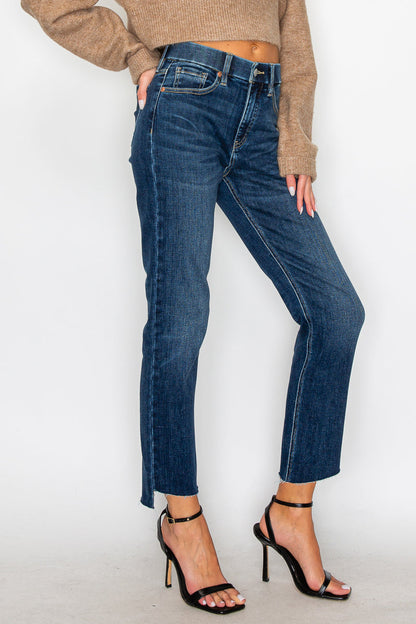 francesca tummy control Francesca Tummy Control High Rise Straight Jeans view 12 (bottom) - shop at us.meeeshop