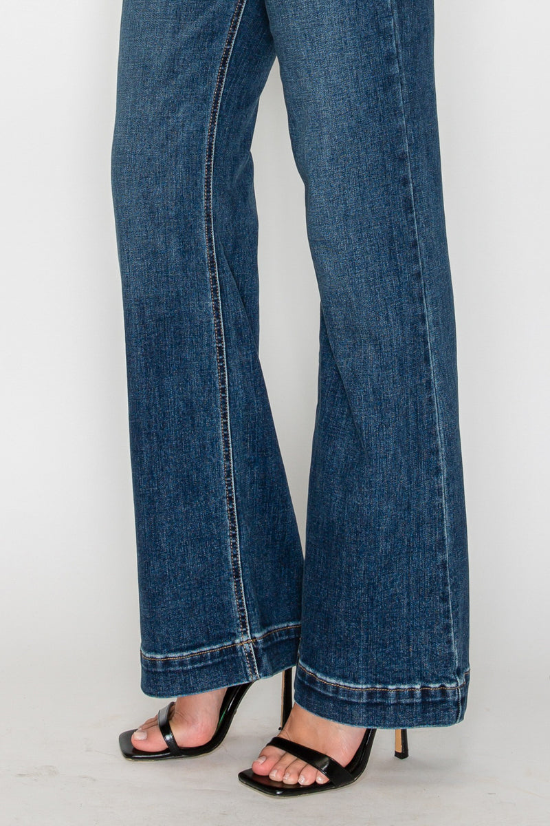 josephine tummy control Josephine Tummy Control High Rise Relaxed Holly Flare Jeans view 18 (bottom) - shop at us.meeeshop