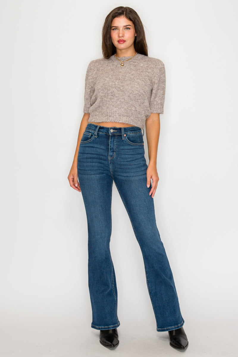 tummy control high Tummy Control High Rise Bootcut Jeans 1 (24) (bottom) - shop at us.meeeshop