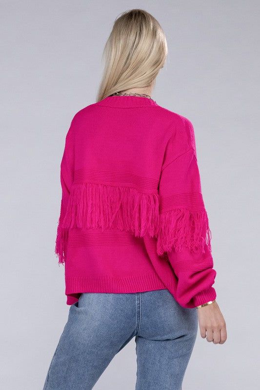 Tassel Open Cardigan - us.meeeshop