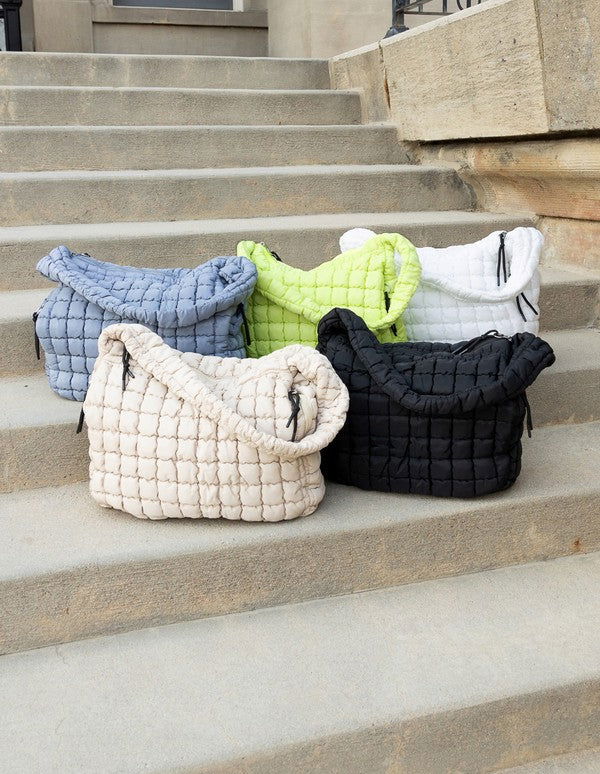 Taylor Quilted Puffer Tote us.meeeshop - 