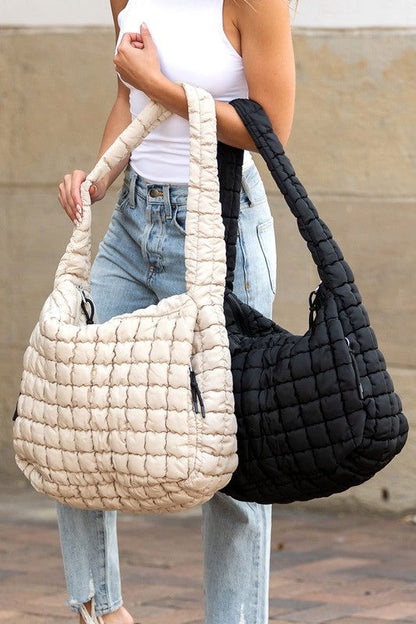 Taylor Quilted Puffer Tote us.meeeshop - 