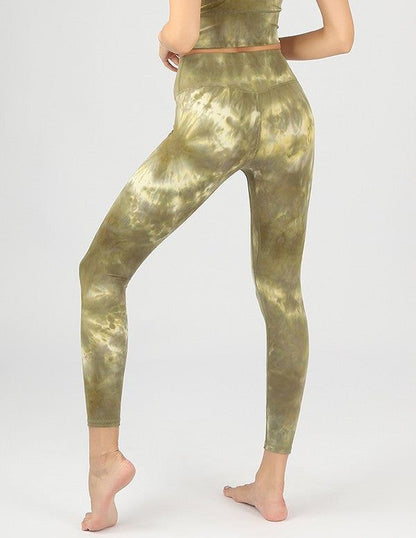 Tie-Dye Seamless High Waisted Leggings us.meeeshop - 