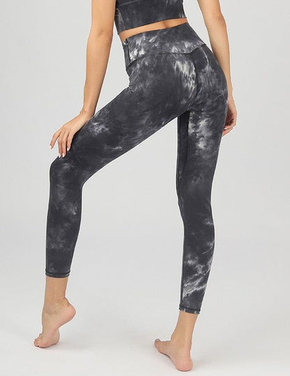 Tie-Dye Seamless High Waisted Leggings us.meeeshop - 