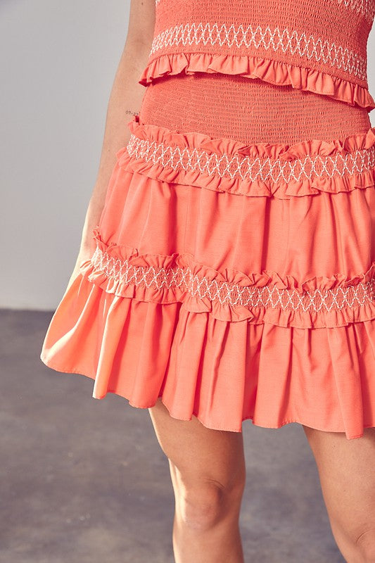 Tiered Ruffle Skirt | us.meeeshop