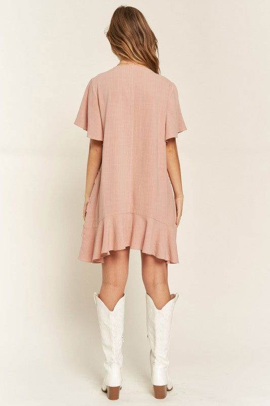 Tiered Ruffle Mini Dress - us.meeeshop