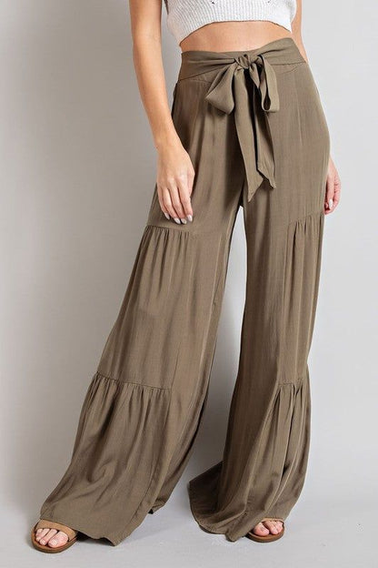 Tiered Wide Leg Pants - us.meeeshop