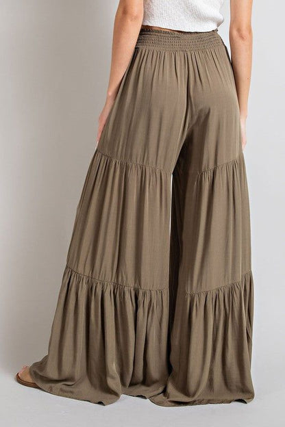 Tiered Wide Leg Pants - us.meeeshop