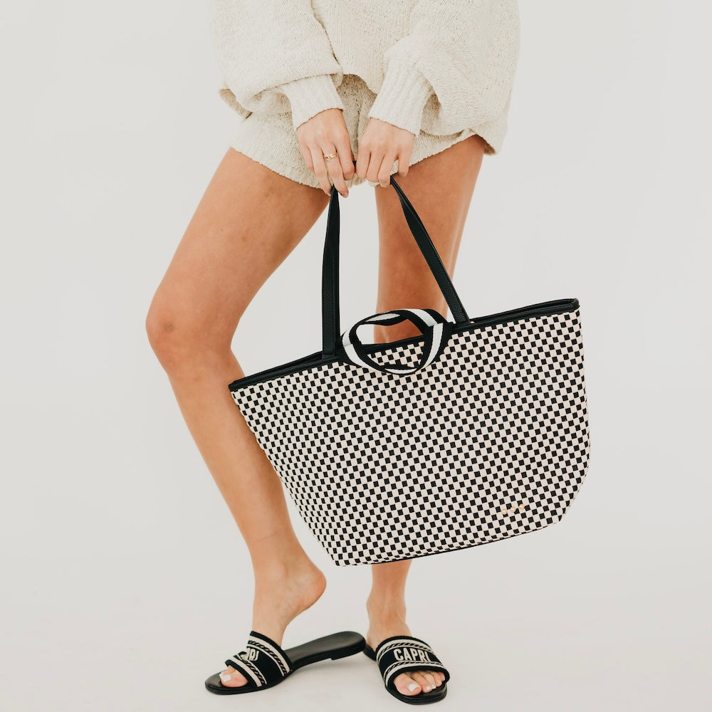 Woven Tiffany Organizer Tote Bag