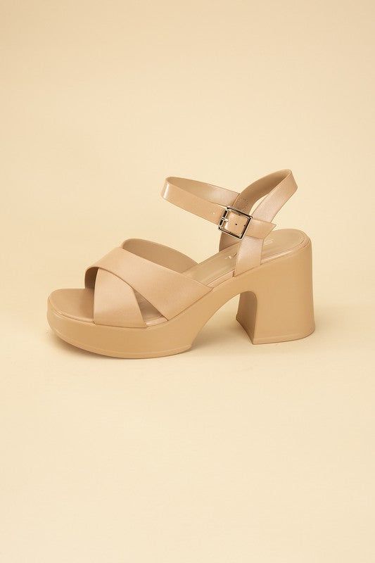 Touch-S Crisscross Sandal Heels us.meeeshop - 