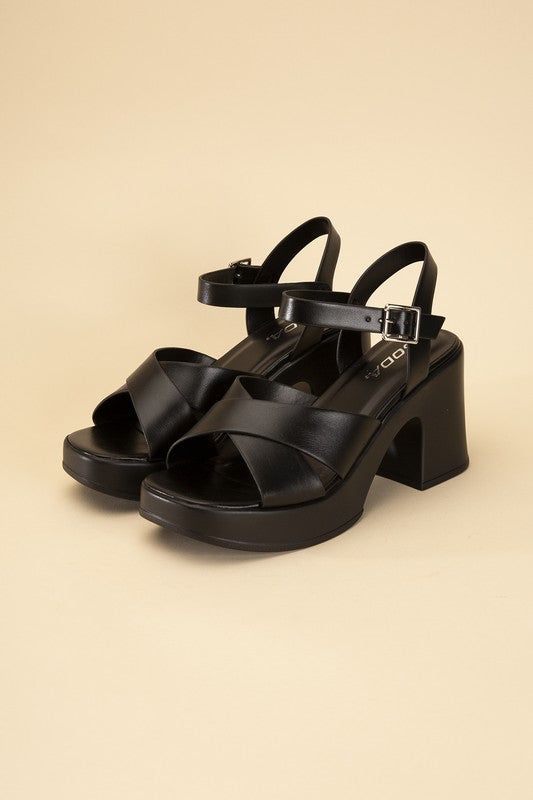 Touch-S Crisscross Sandal Heels us.meeeshop - 