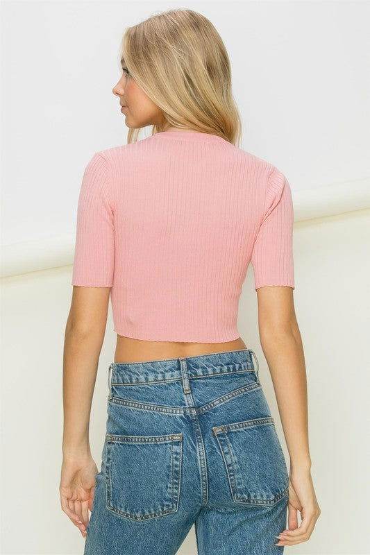 Touch of Sweetness Cropped Cardigan - us.meeeshop