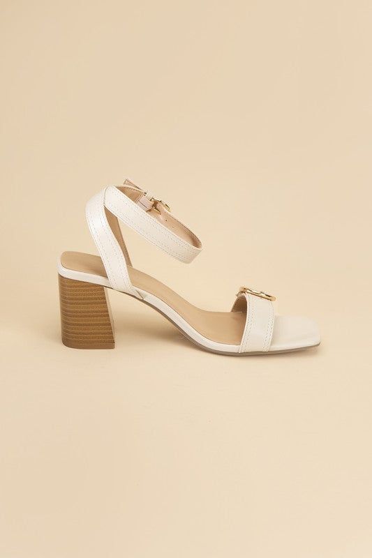 Treaty-S Buckle Sandal Heels - us.meeeshop