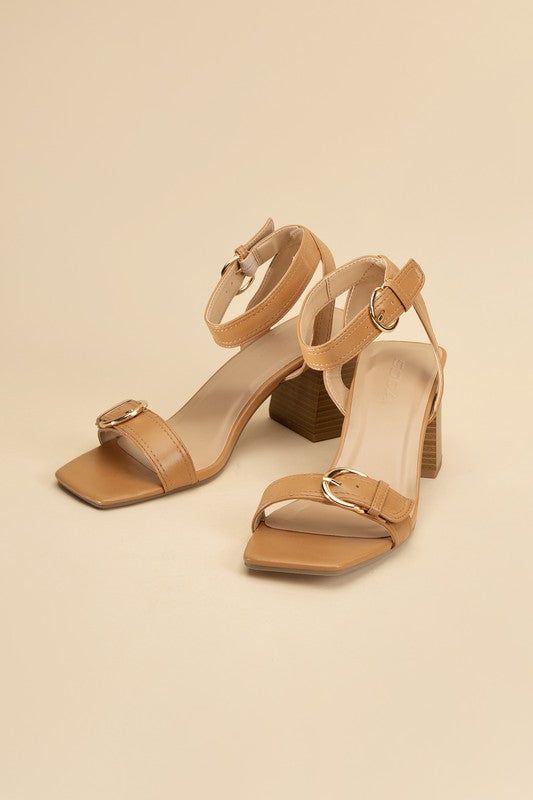 Treaty-S Buckle Sandal Heels - us.meeeshop