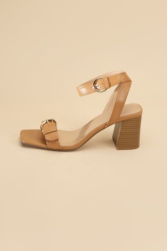 Treaty-S Buckle Sandal Heels - us.meeeshop