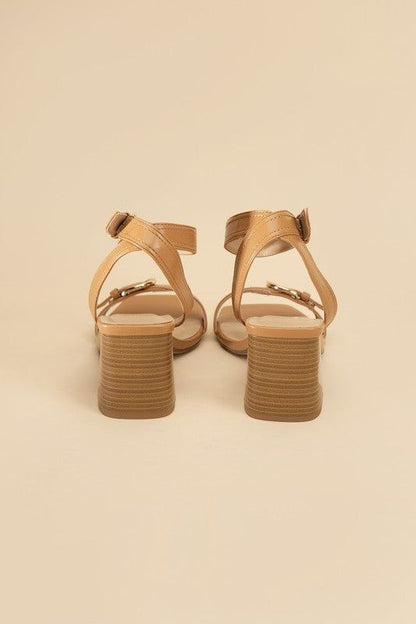 Treaty-S Buckle Sandal Heels - us.meeeshop