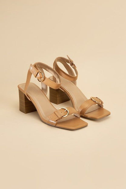 Treaty-S Buckle Sandal Heels - us.meeeshop