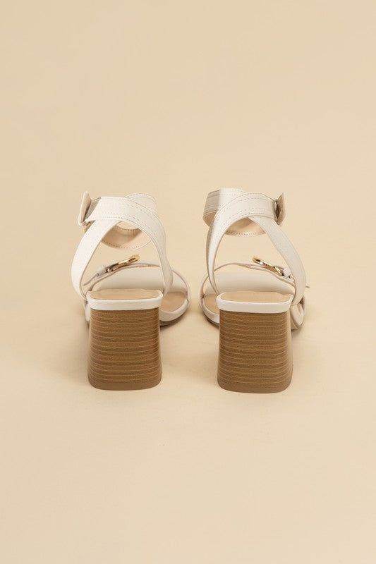 Treaty-S Buckle Sandal Heels - us.meeeshop