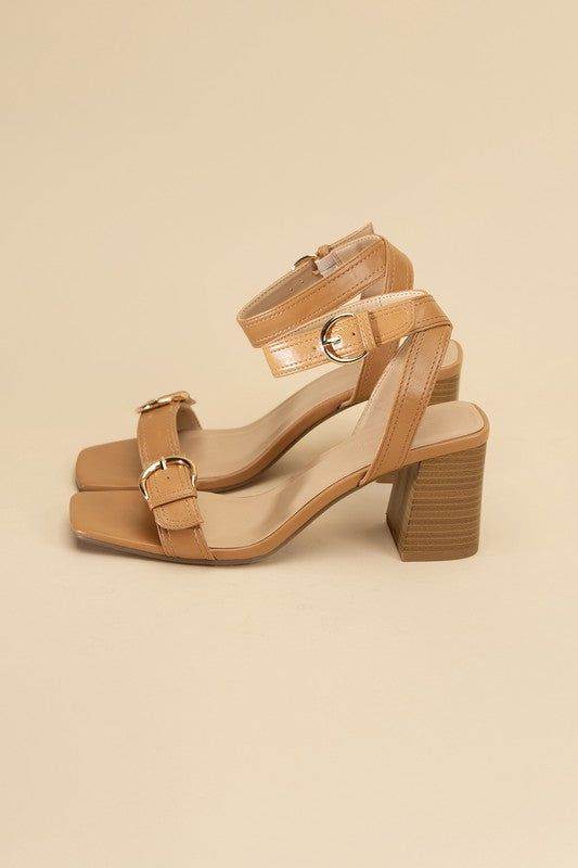 Treaty-S Buckle Sandal Heels - us.meeeshop