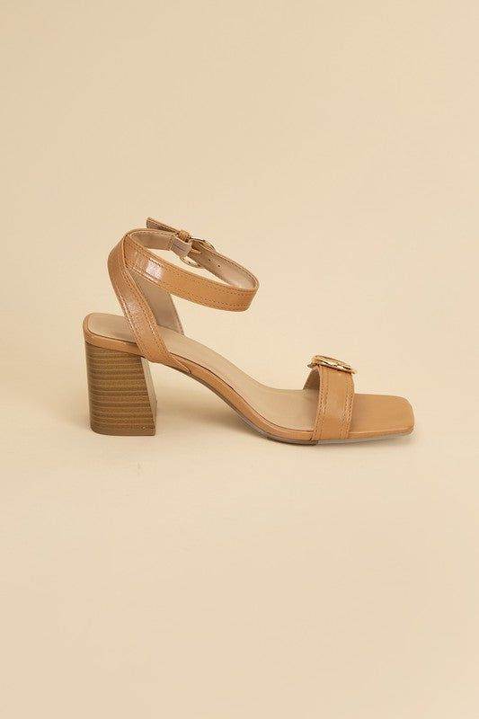 Treaty-S Buckle Sandal Heels - us.meeeshop