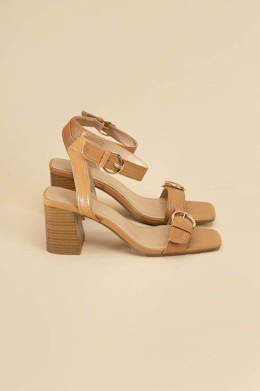 Treaty-S Buckle Sandal Heels - us.meeeshop